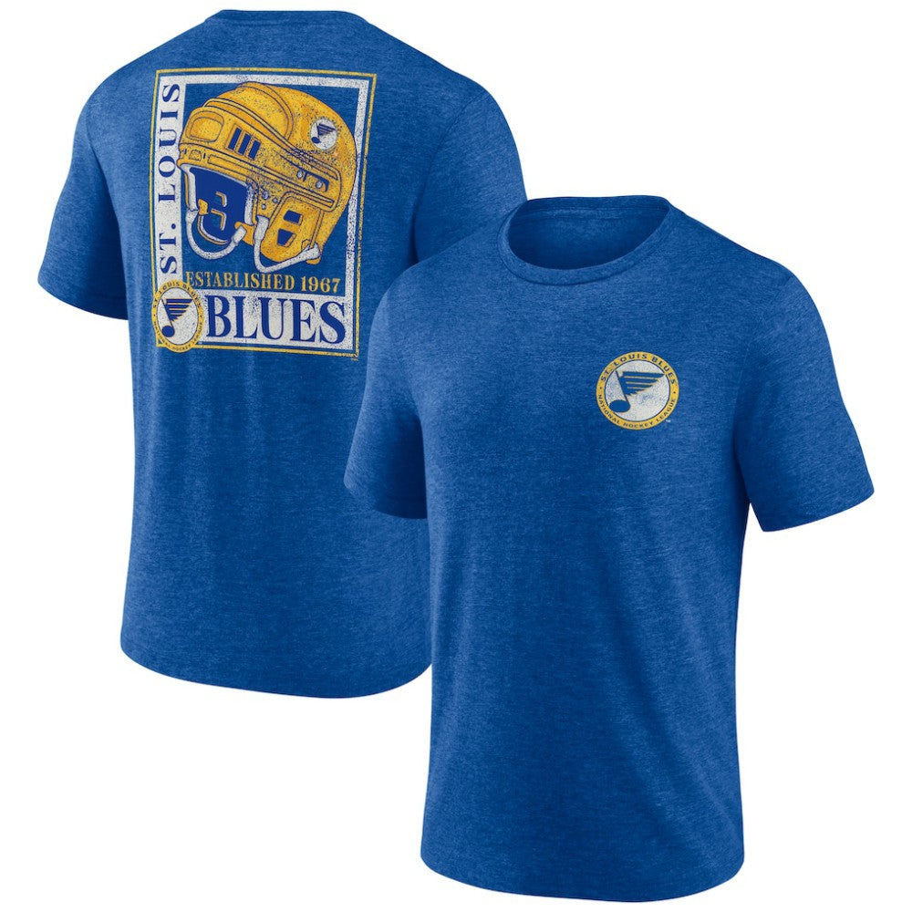 St. Louis Blues Earnest Will Tri-Blend T-Shirt - Blue - NHL