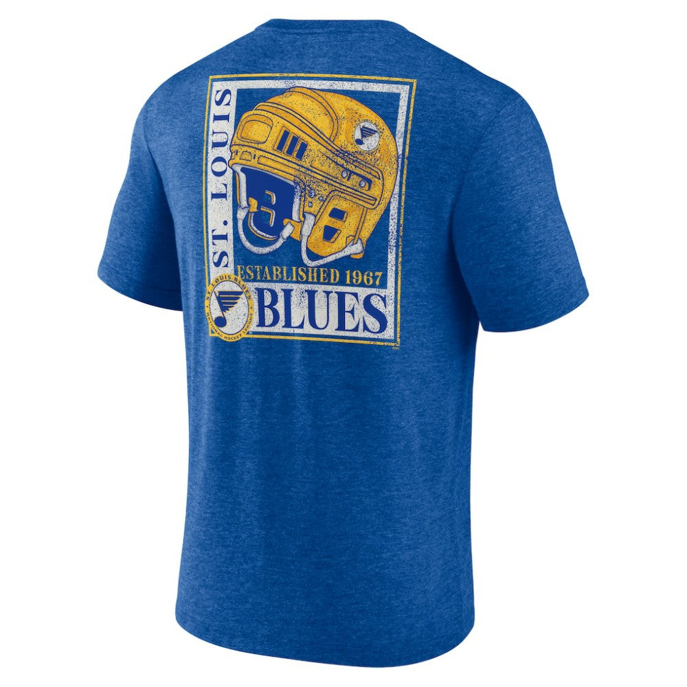 St. Louis Blues Earnest Will Tri-Blend T-Shirt - Blue - NHL