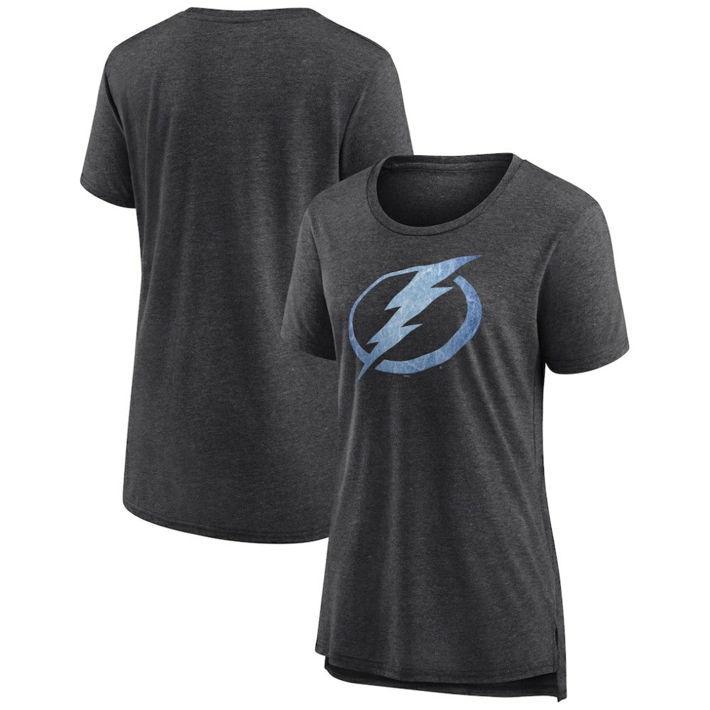 Tampa Bay Lightning Women's Pond Hockey Tri-Blend T-Shirt - Gray - NHL