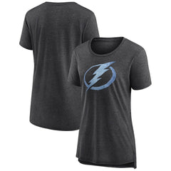 Tampa Bay Lightning Women's Pond Hockey Tri-Blend T-Shirt - Gray - NHL