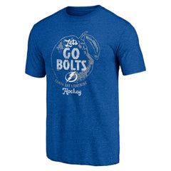 Tampa Bay Lightning Shoot to Score Tri-Blend T-Shirt - Blue - NHL
