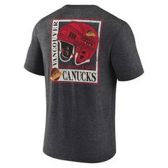 Vancouver Canucks Earnest Will Tri-Blend T-Shirt - Charcoal - NHL
