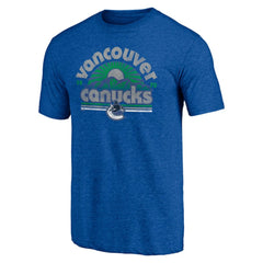 Vancouver Canucks Shoot to Score Tri-Blend T-Shirt - Blue - NHL
