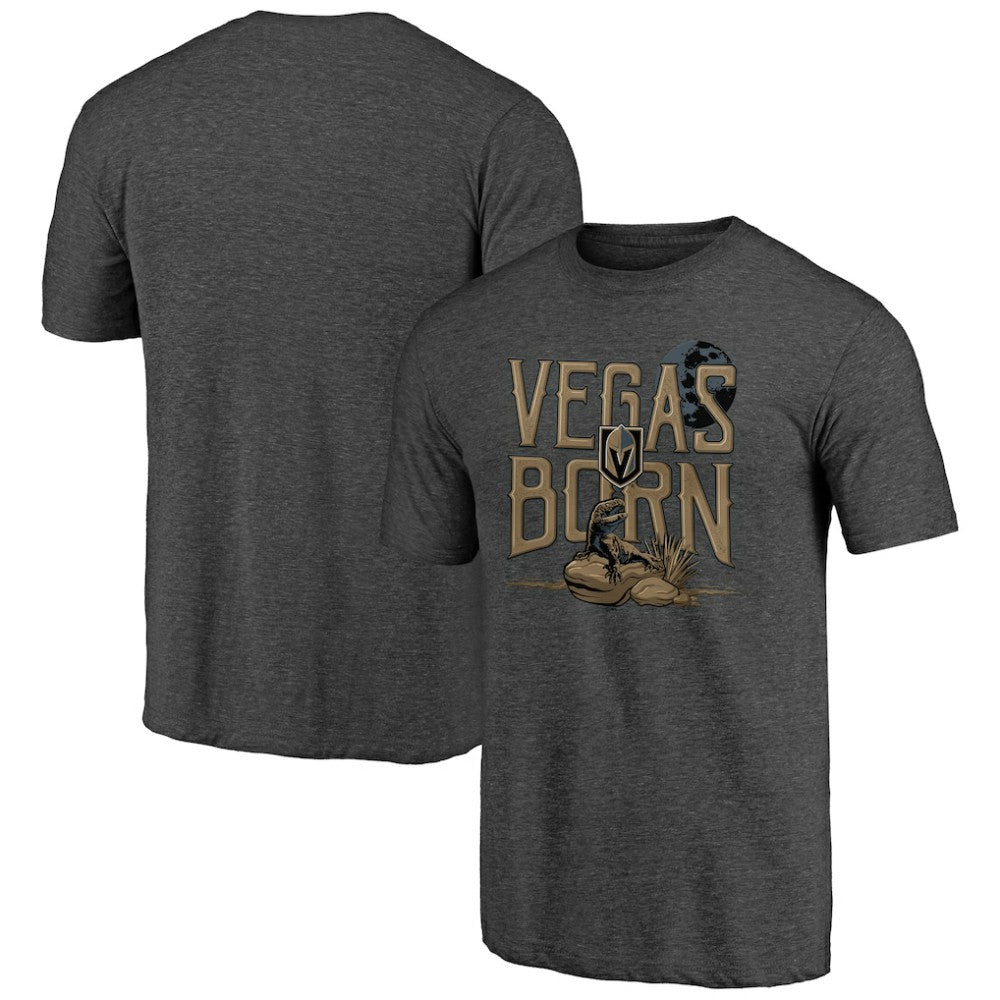 Vegas Golden Knights Shoot to Score Tri-Blend T-Shirt - Charcoal - NHL