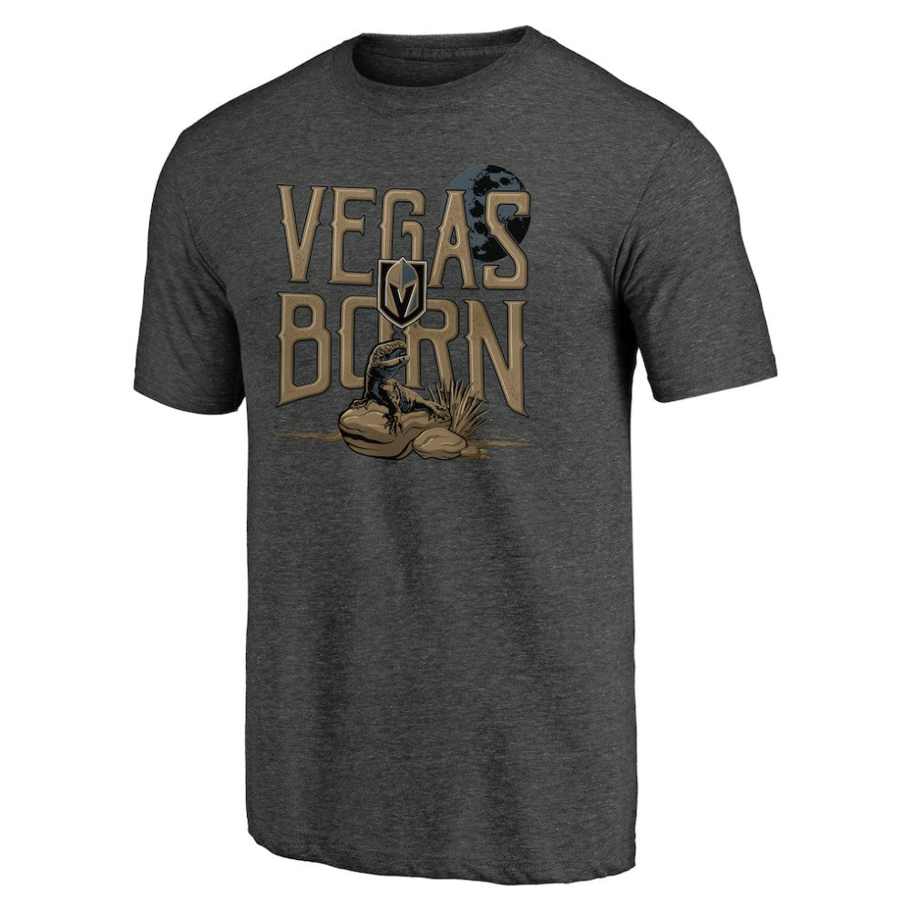 Vegas Golden Knights Shoot to Score Tri-Blend T-Shirt - Charcoal - NHL