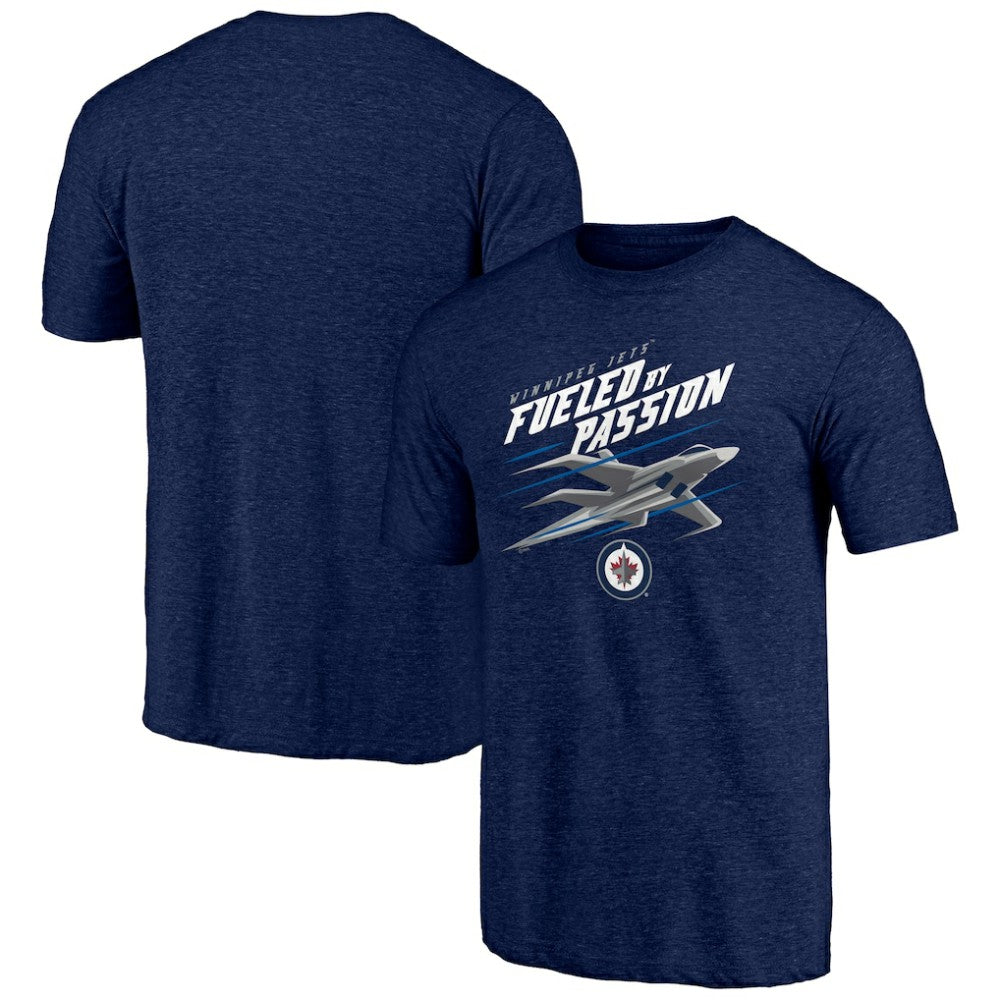 Winnipeg Jets Shoot to Score Tri-Blend T-Shirt - Navy - NHL