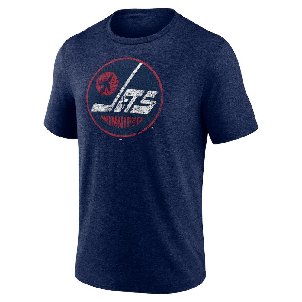 Winnipeg Jets Wheelhouse Tri-Blend T-Shirt - Navy - NHL