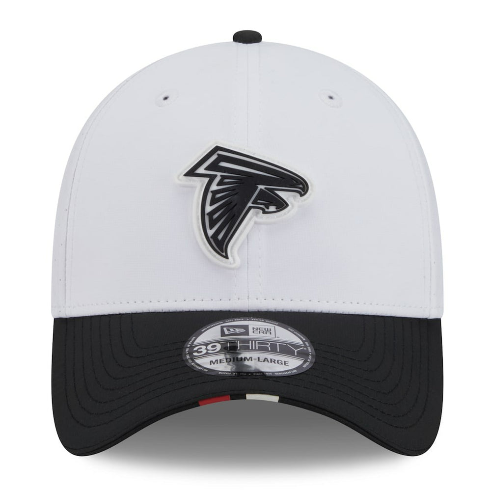 Atlanta Falcons New Era 2025 NFL Training Camp 39THIRTY Flex Hat White/Black | NFL