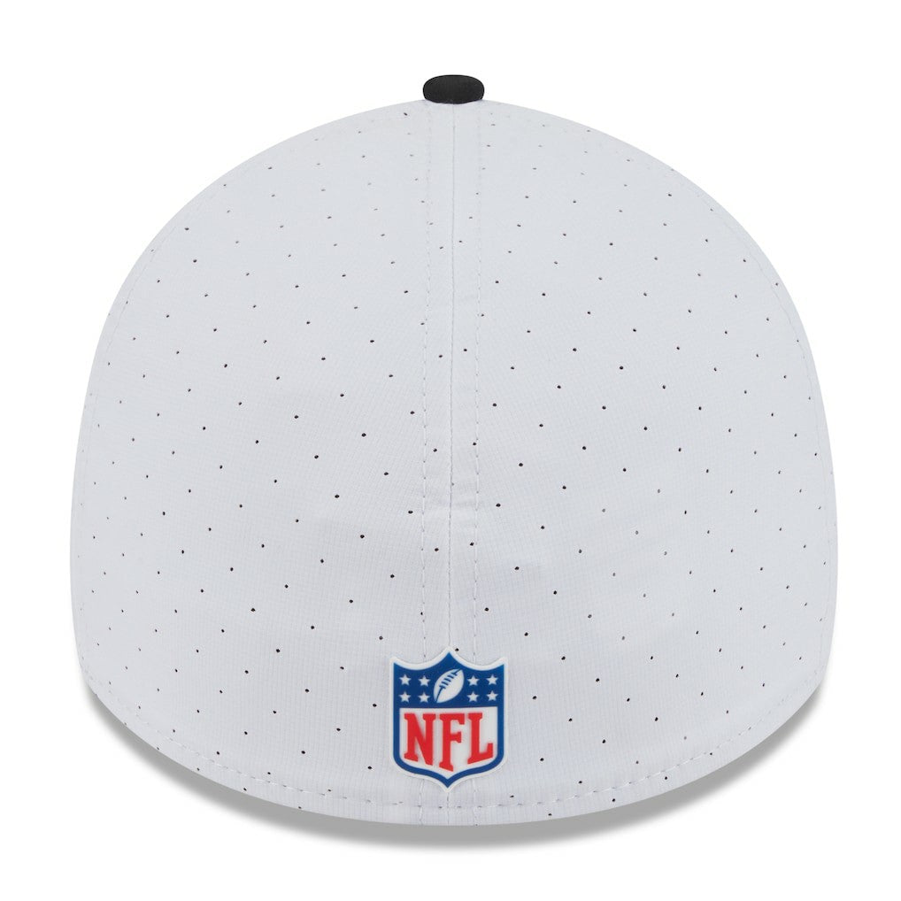 Jacksonville Jaguars New Era 2025 NFL Training Camp Throwback Logo 39THIRTY Flex Hat White/Black | NFL