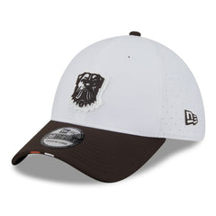 Cleveland Browns New Era 2025 NFL Training Camp 39THIRTY Flex Hat White/Brown | NFL