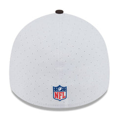 Cleveland Browns New Era 2025 NFL Training Camp Throwback Logo 39THIRTY Flex Hat White/Brown | NFL