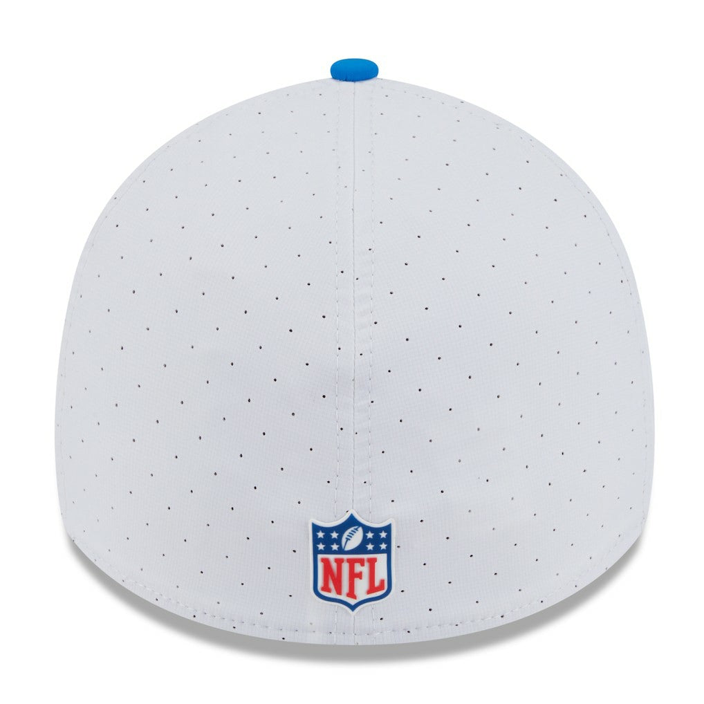 Detroit Lions New Era 2025 NFL Training Camp Throwback Logo 39THIRTY Flex Hat White/Blue | NFL