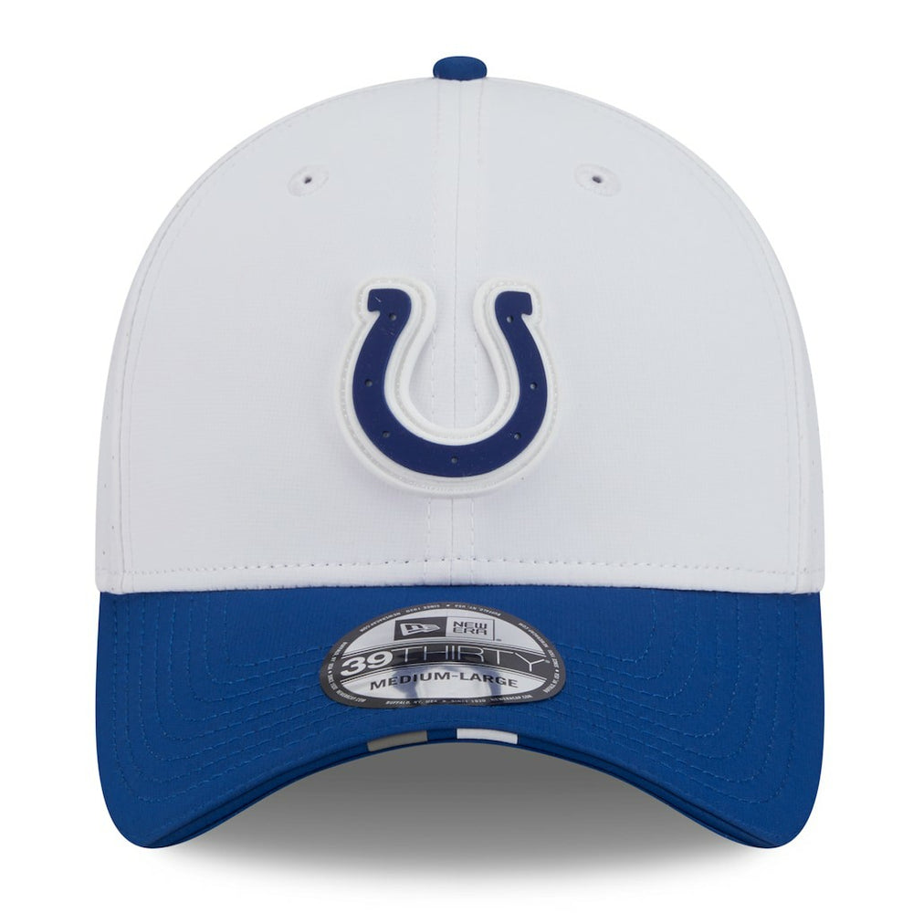 Indianapolis Colts New Era 2025 NFL Training Camp 39THIRTY Flex Hat White/Royal | NFL