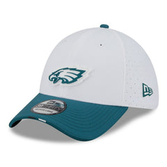 Philadelphia Eagles New Era 2025 NFL Training Camp 39THIRTY Flex Hat White/Midnight Green | NFL