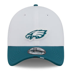 Philadelphia Eagles New Era 2025 NFL Training Camp 39THIRTY Flex Hat White/Midnight Green | NFL