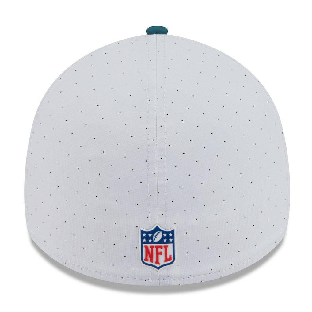 Philadelphia Eagles New Era 2025 NFL Training Camp 39THIRTY Flex Hat White/Midnight Green | NFL