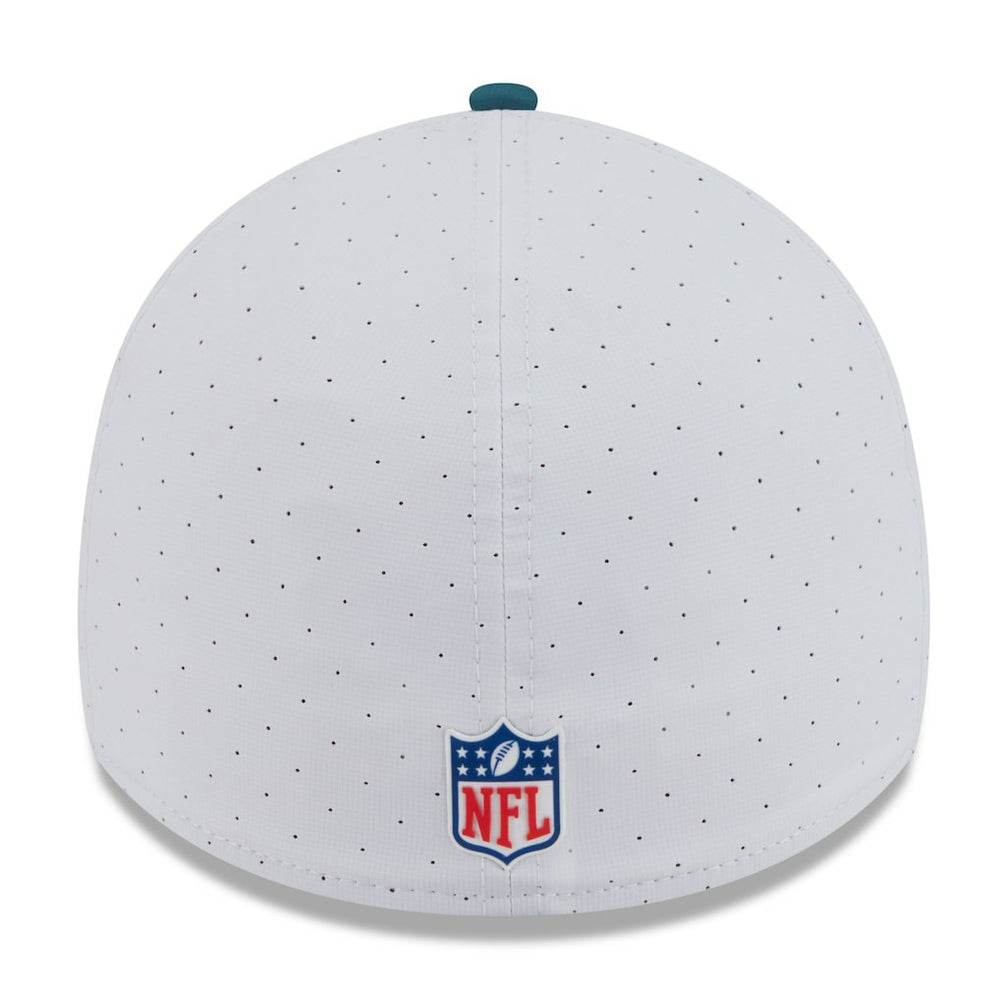 Philadelphia Eagles New Era 2025 NFL Training Camp 39THIRTY Flex Hat White/Midnight Green | NFL