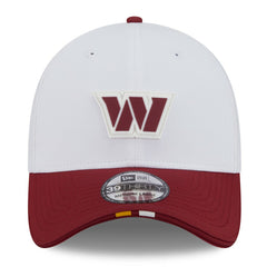 Washington Commanders New Era 2025 NFL Training Camp 39THIRTY Flex Hat White/Burgundy | NFL