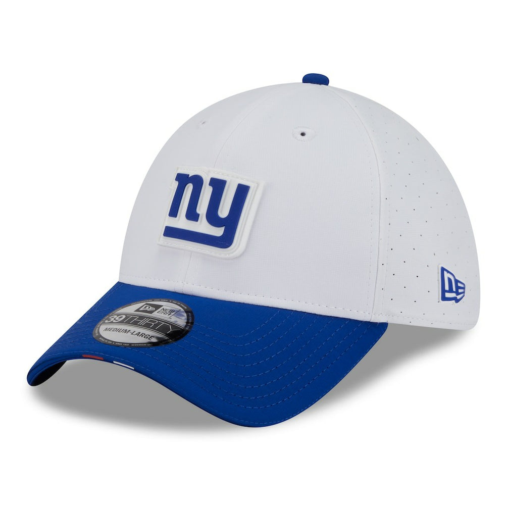 New York Giants New Era 2025 NFL Training Camp 39THIRTY Flex Hat White/Royal | NFL