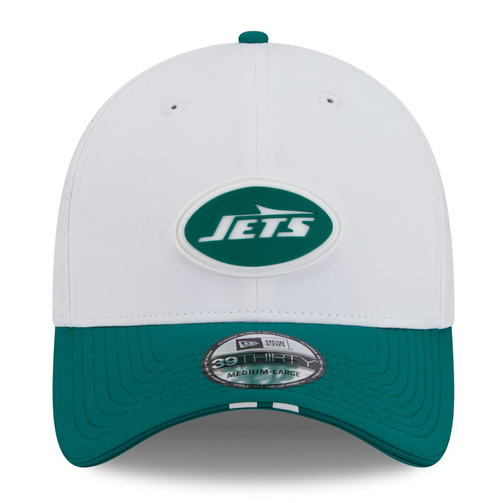 New York Jets New Era 2025 NFL Training Camp 39THIRTY Flex Hat White/Green | NFL