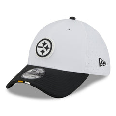 Pittsburgh Steelers New Era 2025 NFL Training Camp 39THIRTY Flex Hat White/Black | NFL