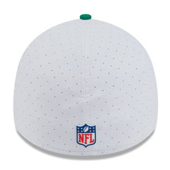 Philadelphia Eagles New Era 2025 NFL Training Camp Throwback Logo 39THIRTY Flex Hat White/Kelly Green | NFL