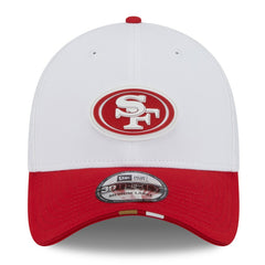 San Francisco 49ers New Era 2025 NFL Training Camp 39THIRTY Flex Hat White/Scarlet | NFL