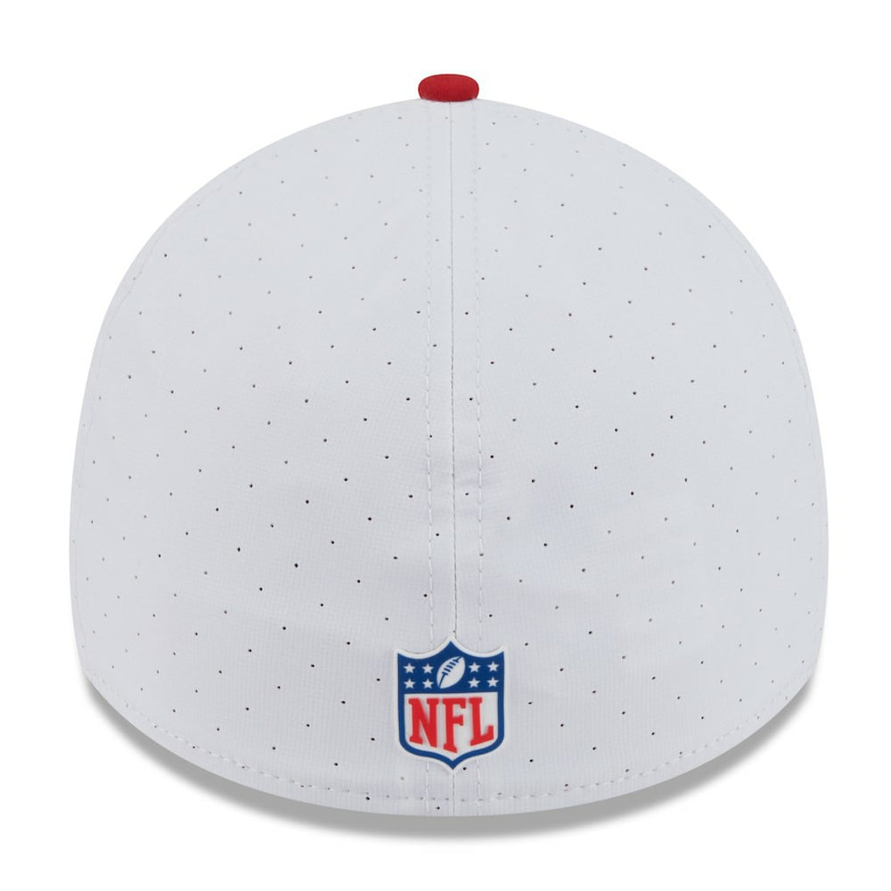 San Francisco 49ers New Era 2025 NFL Training Camp 39THIRTY Flex Hat White/Scarlet | NFL