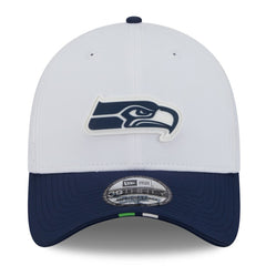 Seattle Seahawks New Era 2025 NFL Training Camp 39THIRTY Flex Hat White/College Navy | NFL