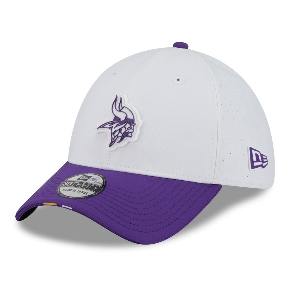 Minnesota Vikings New Era 2025 NFL Training Camp 39THIRTY Flex Hat White/Purple | NFL
