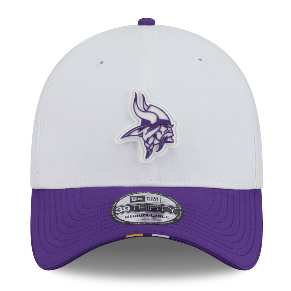 Minnesota Vikings New Era 2025 NFL Training Camp 39THIRTY Flex Hat White/Purple | NFL