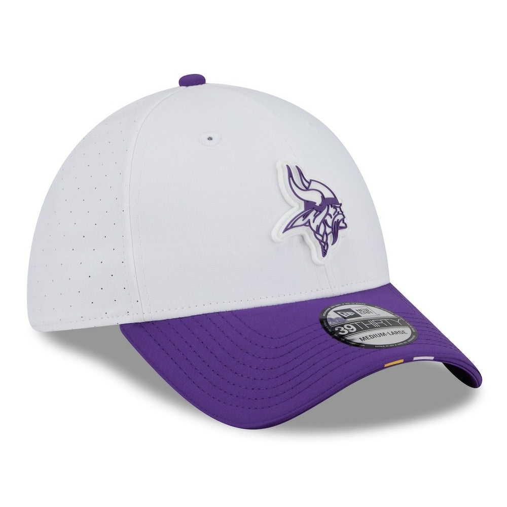 Minnesota Vikings New Era 2025 NFL Training Camp 39THIRTY Flex Hat White/Purple | NFL