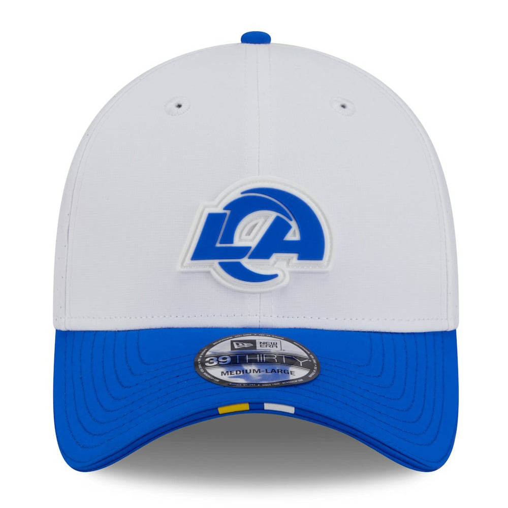 Los Angeles Rams New Era 2025 NFL Training Camp 39THIRTY Flex Hat White/Royal | NFL
