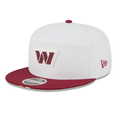 Washington Commanders New Era 2025 NFL Training Camp Split Panel 9FIFTY Snapback Hat White/Burgundy | NFL