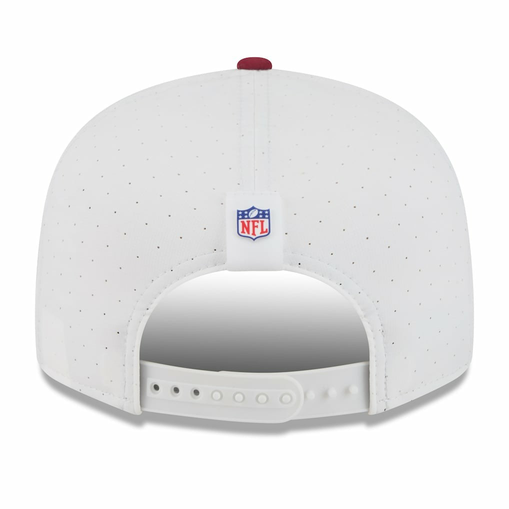 Washington Commanders New Era 2025 NFL Training Camp Split Panel 9FIFTY Snapback Hat White/Burgundy | NFL