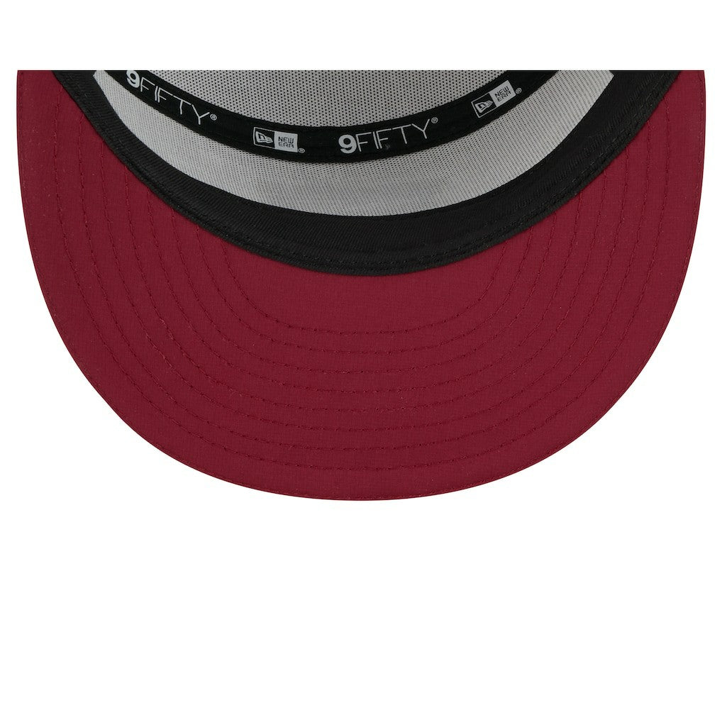 Washington Commanders New Era 2025 NFL Training Camp Split Panel 9FIFTY Snapback Hat White/Burgundy | NFL