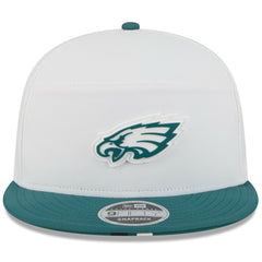 Philadelphia Eagles New Era 2025 NFL Training Camp Split Panel 9FIFTY Snapback Hat White/Midnight Green | NFL