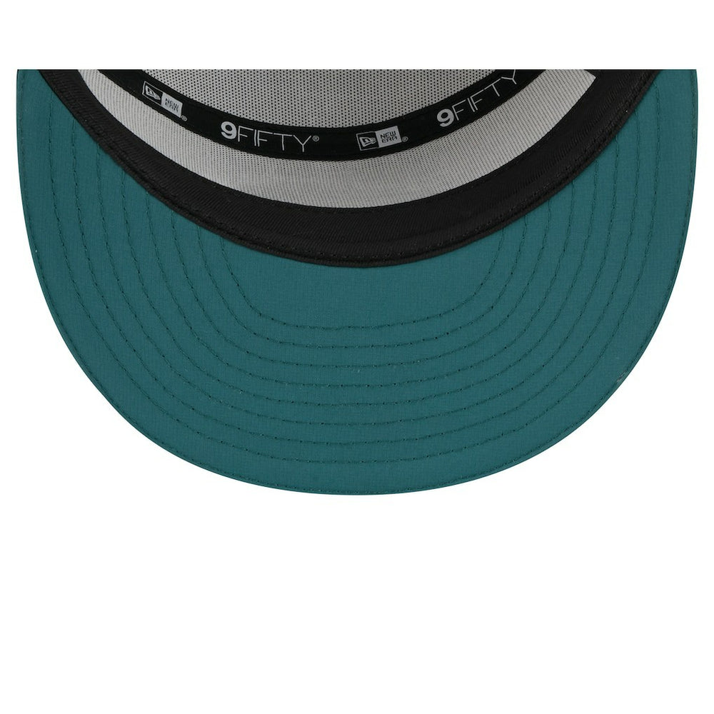 Philadelphia Eagles New Era 2025 NFL Training Camp Split Panel 9FIFTY Snapback Hat White/Midnight Green | NFL