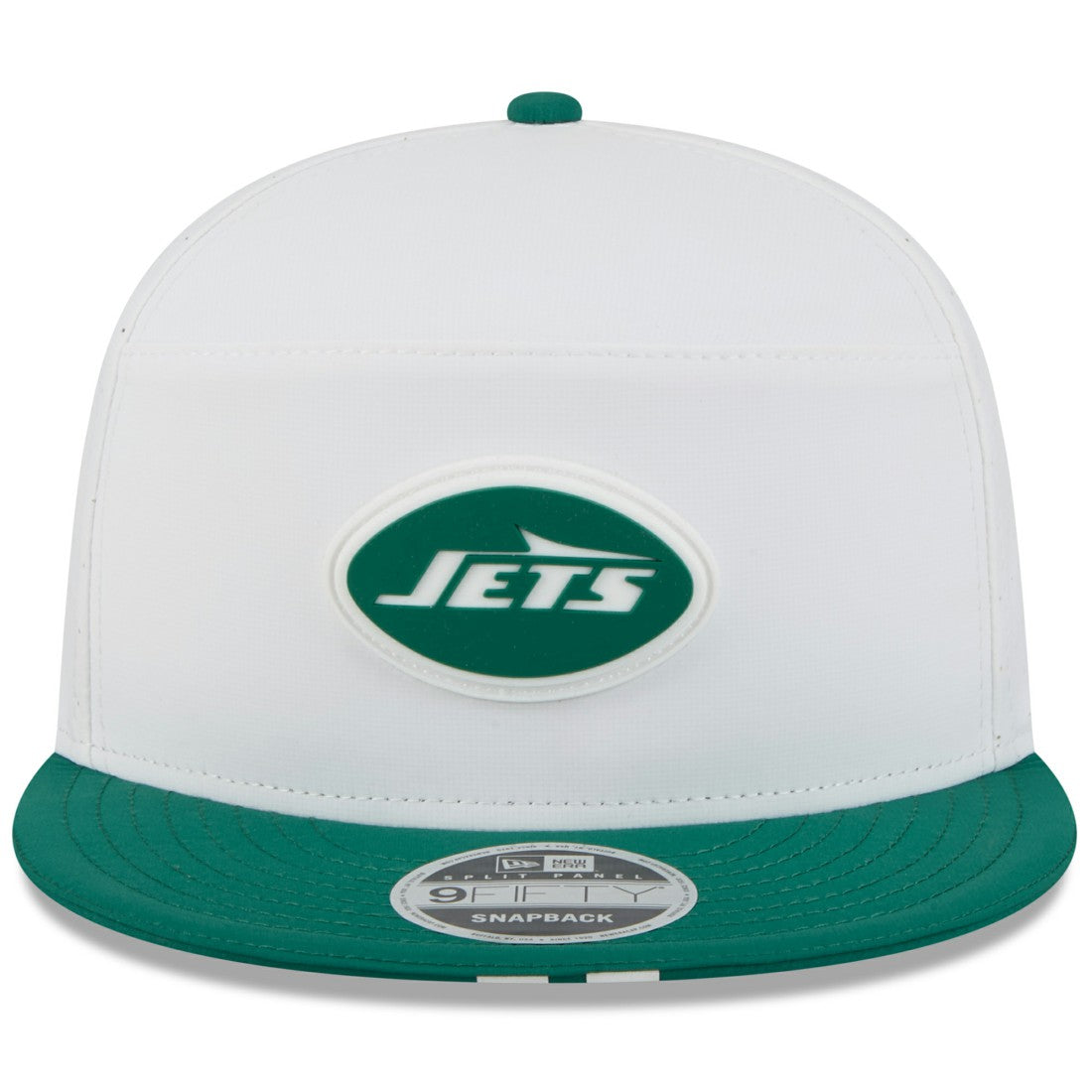 New York Jets New Era 2025 NFL Training Camp Split Panel 9FIFTY Snapback Hat White/Green | NFL