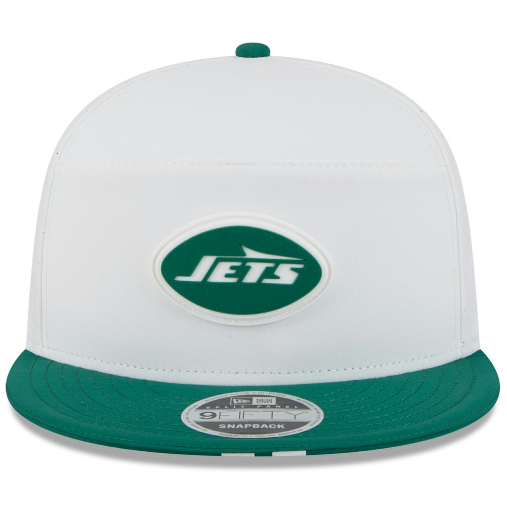 New York Jets New Era 2025 NFL Training Camp Split Panel 9FIFTY Snapback Hat White/Green | NFL