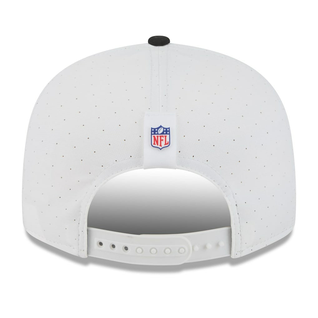 Pittsburgh Steelers New Era 2025 NFL Training Camp Split Panel 9FIFTY Snapback Hat White/Black | NFL