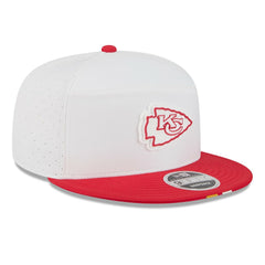 Kansas City Chiefs New Era 2025 NFL Training Camp Split Panel 9FIFTY Snapback Hat White/Red | NFL