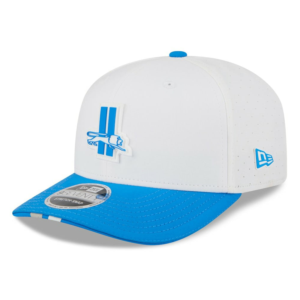 Detroit Lions New Era 2025 NFL Training Camp Throwback Logo 9SEVENTY Adjustable Hat White/Blue | NFL