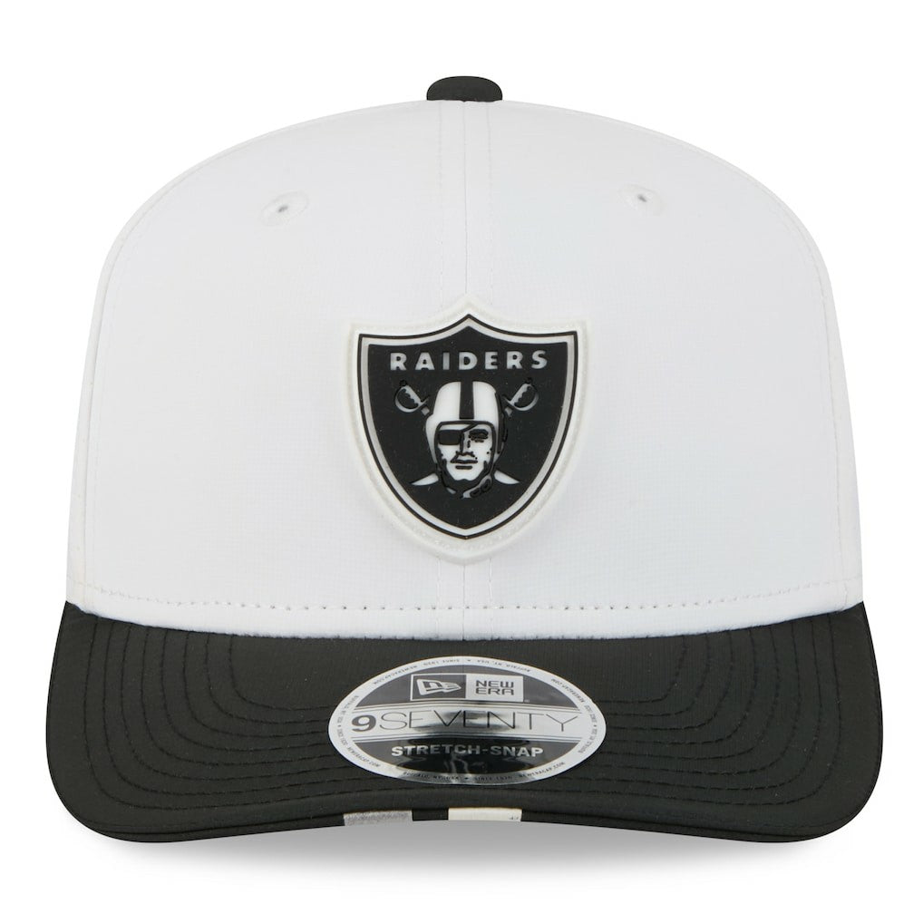 Las Vegas Raiders New Era 2025 NFL Training Camp 9SEVENTY Adjustable Hat White/Black | NFL