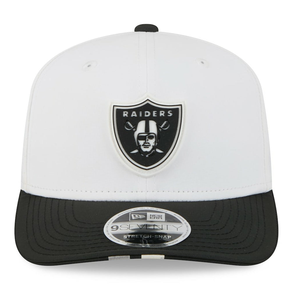 Las Vegas Raiders New Era 2025 NFL Training Camp 9SEVENTY Adjustable Hat White/Black | NFL