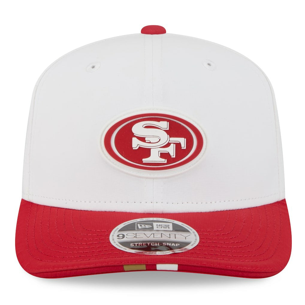 San Francisco 49ers New Era 2025 NFL Training Camp 9SEVENTY Adjustable Hat White/Scarlet | NFL