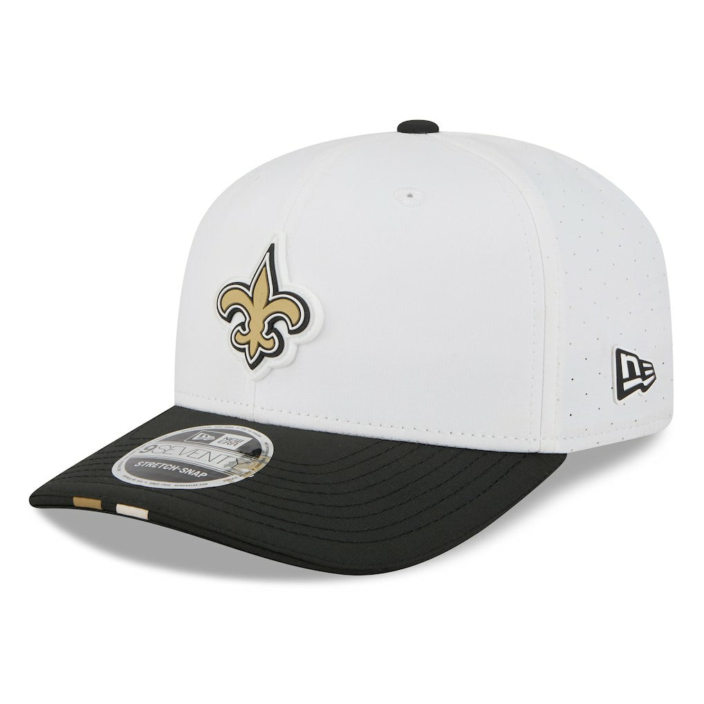 New Orleans Saints New Era 2025 NFL Training Camp 9SEVENTY Adjustable Hat White/Black | NFL