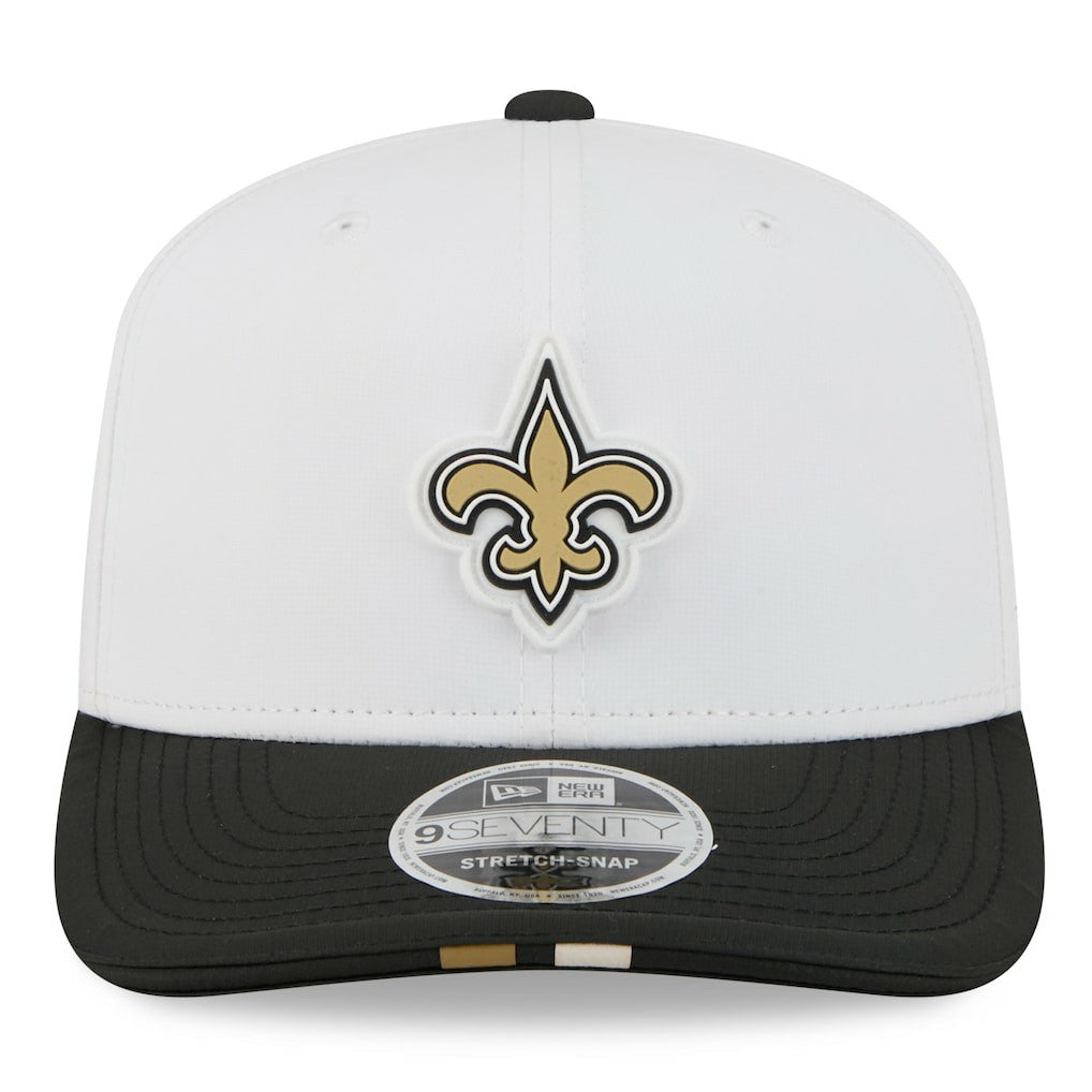 New Orleans Saints New Era 2025 NFL Training Camp 9SEVENTY Adjustable Hat White/Black | NFL