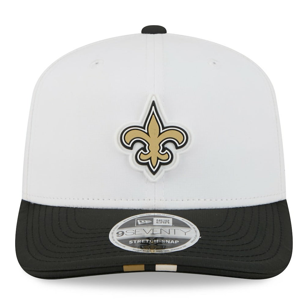 New Orleans Saints New Era 2025 NFL Training Camp 9SEVENTY Adjustable Hat White/Black | NFL