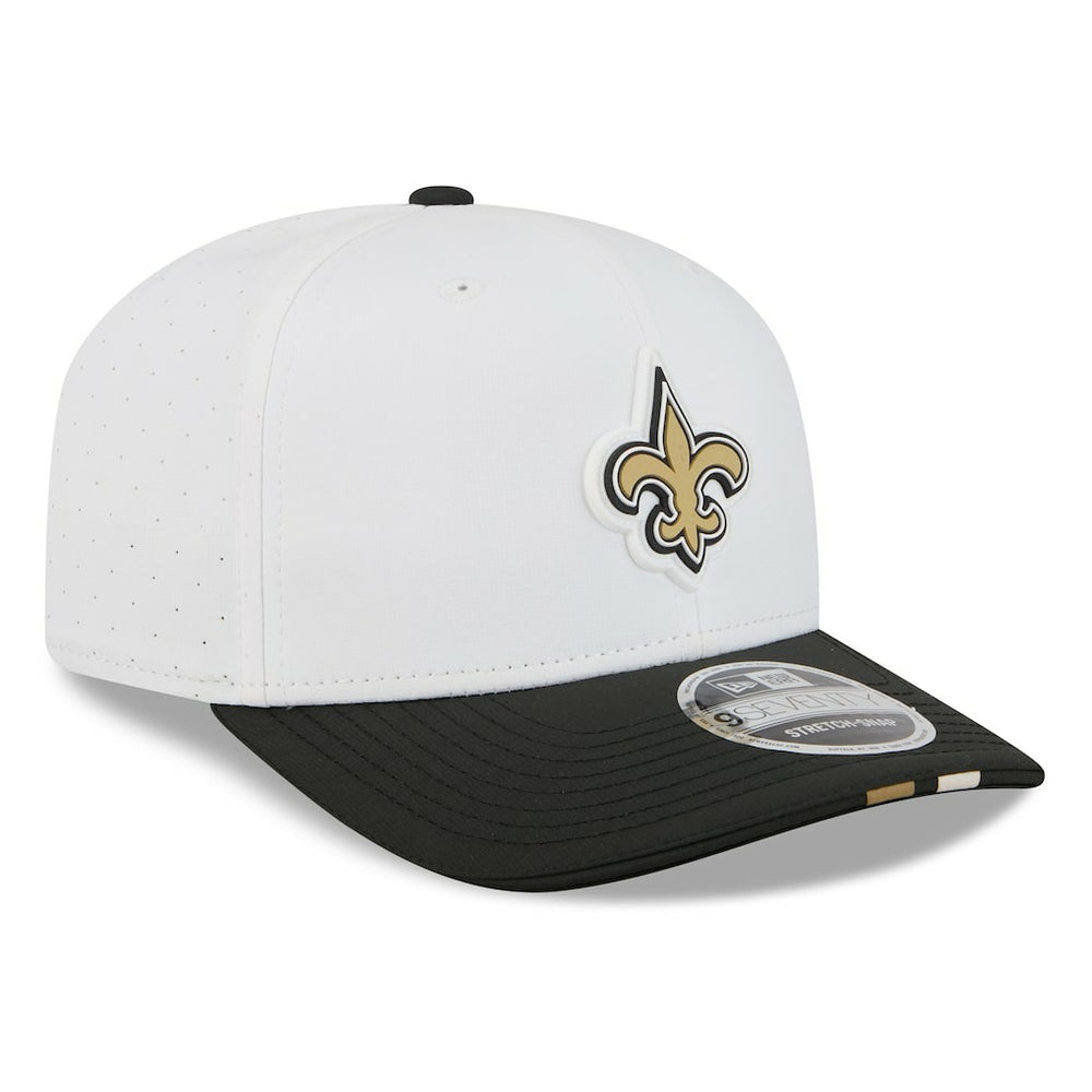 New Orleans Saints New Era 2025 NFL Training Camp 9SEVENTY Adjustable Hat White/Black | NFL